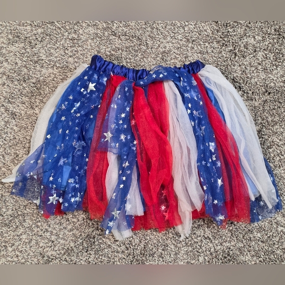 USA Other - Patriotic Tulle Skirt Girls 4/6